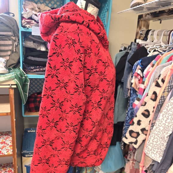 Ladies Duffel Fleece Jacket - Picture 4 of 7